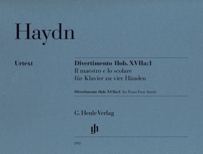 Haydn: Divertimento Il Maestro Hob XVIIa: 1 Piano 4 Hands