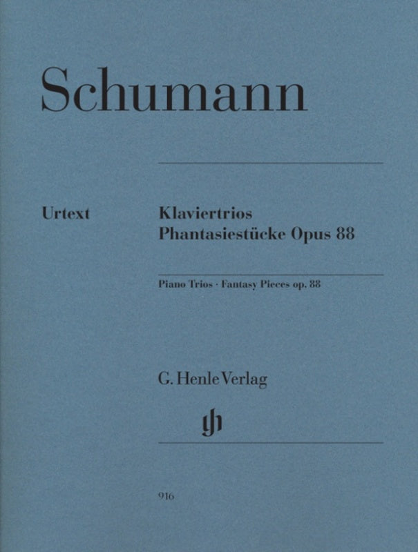 Schumann: Piano Trios & Fantasy Pieces Op 88 Score & Parts