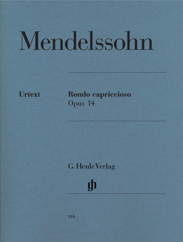 Mendelssohn: Rondo Capriccioso Piano Solo