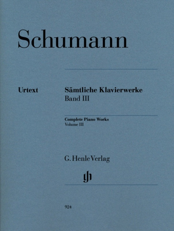 Schumann: Complete Piano Works Volume 3