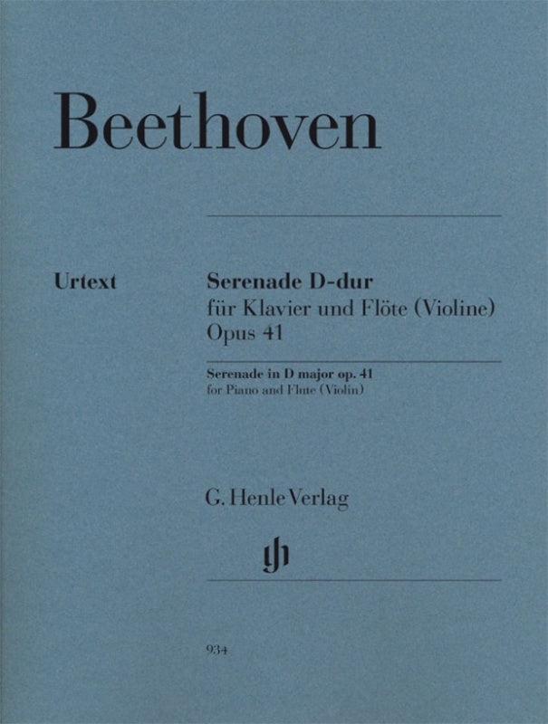 Beethoven: Serenade for Flute & Piano Op 41