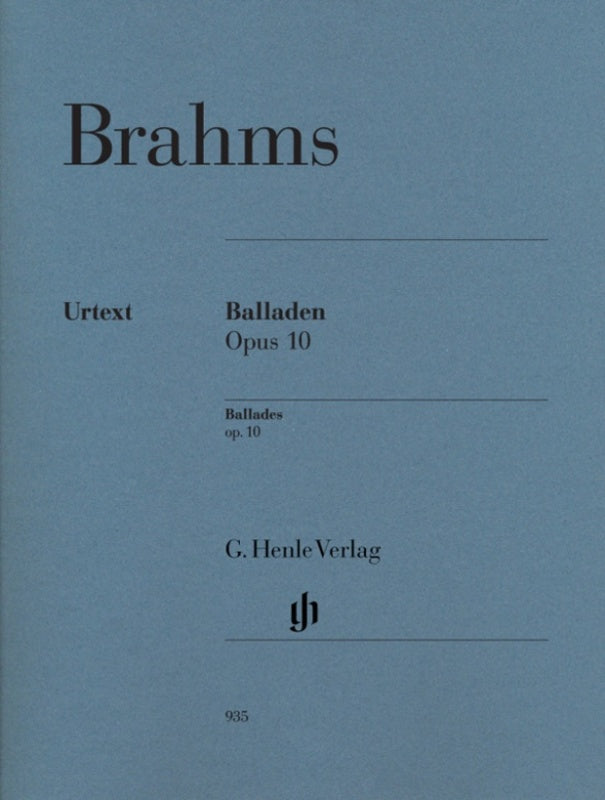 Brahms: Ballades Op 10 Piano Solo