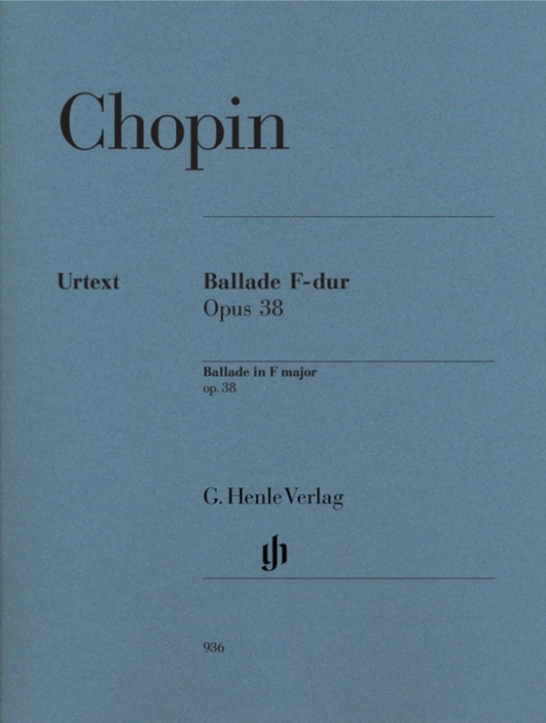 Chopin: Ballade in F Major Op 38 Piano Solo