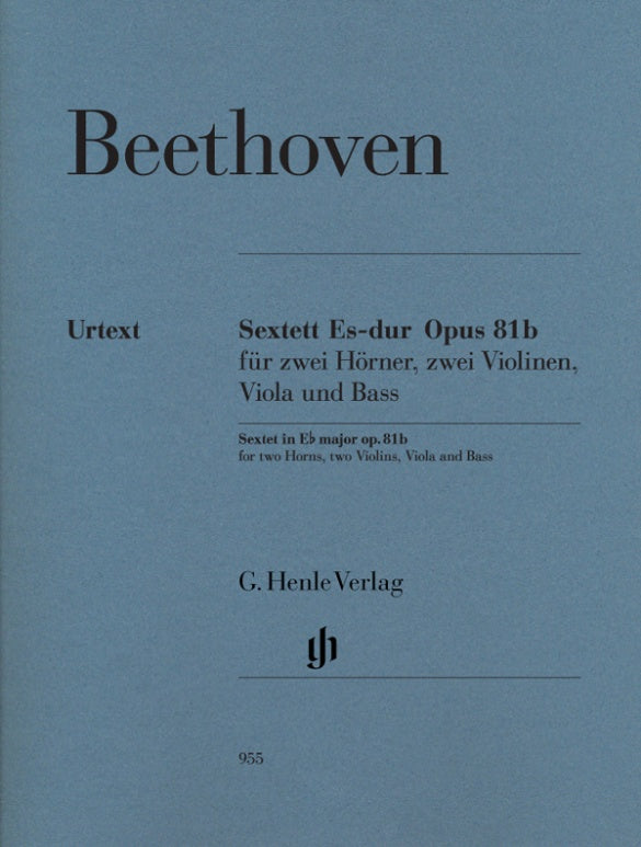 Beethoven: Sextet in Eb Major Op 81b Score & Parts