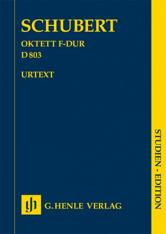 Schubert: Octet D 803 Study Score