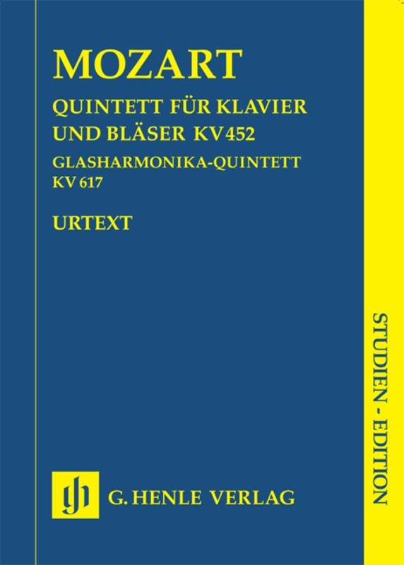 Mozart: Quintet K 452 & Quintet K 617 Study Score