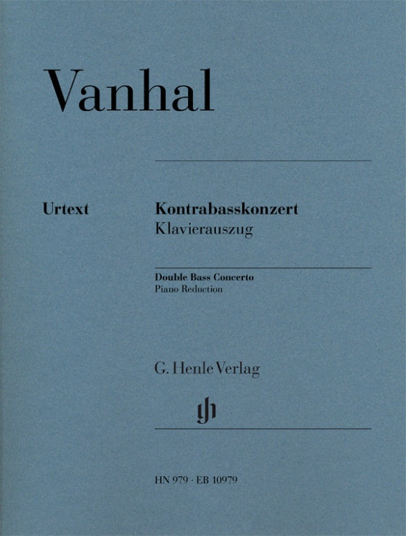 Vanhal: Double Bass Concerto Double Bass/Piano