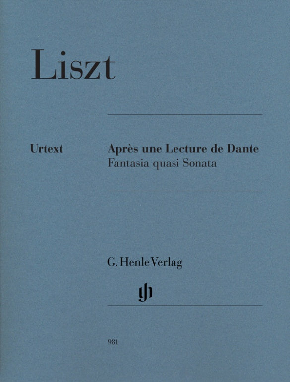 Liszt: Apres une Lecture de Dante Fantasia quasi Sonata