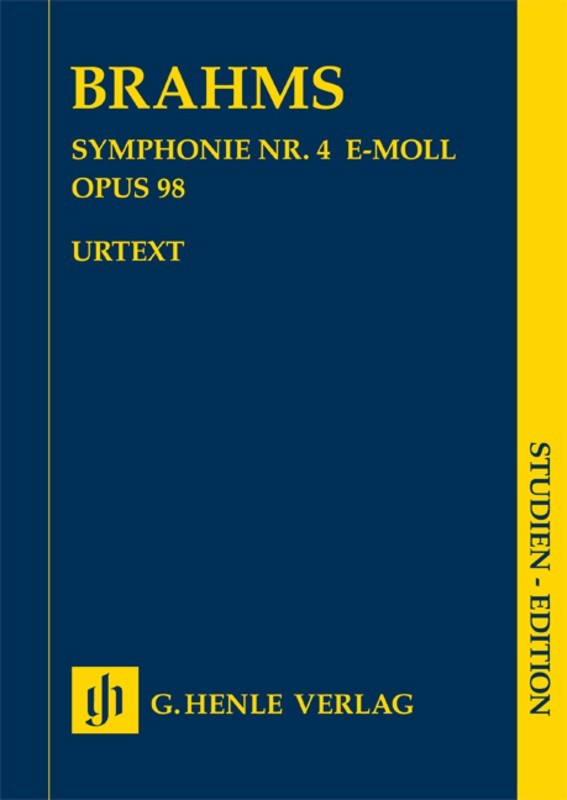 Brahms: Symphony No 4 Op 98 Study Score