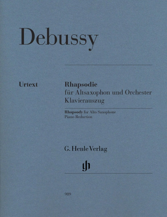 Debussy: Rhapsody for Alto Saxophone & Orchestra for Sax & Piano