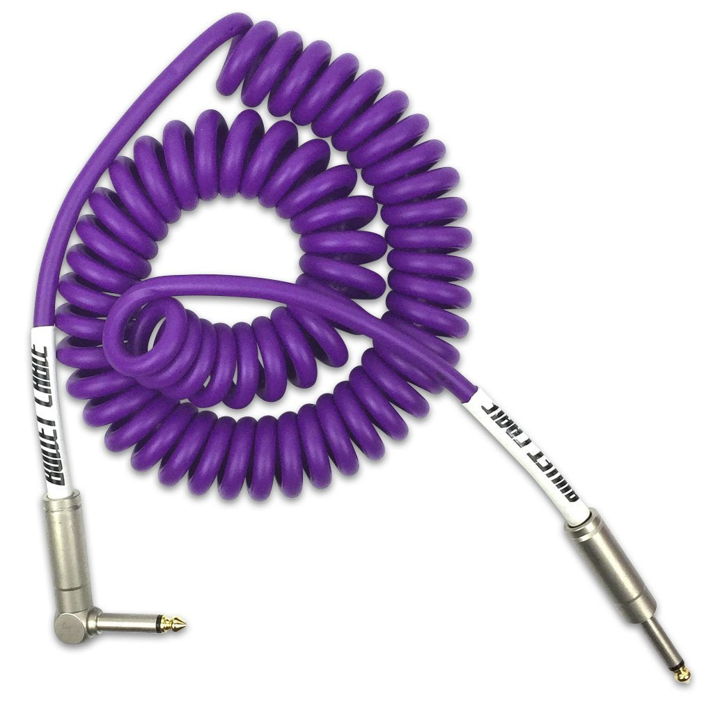 BULLET CABLE 15' PURPLE COIL CABLE - Bullet Cable