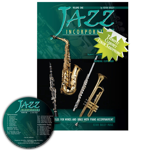 Jazz Incorporated Tpt/Cla/Tsax Vol. 1 Bk/CD