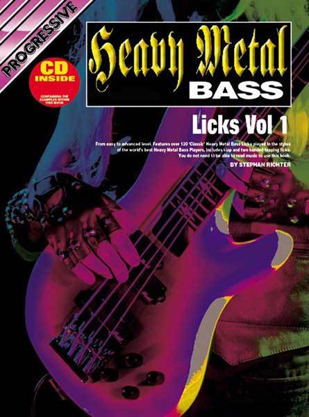 Progressive Heavy Metal Bass Licks Volume 1 Bk/CD