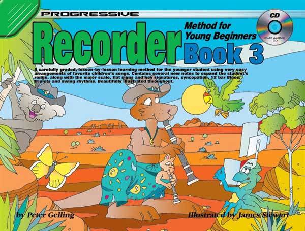 Progressive Recorder Method for Young Beginners Book 3