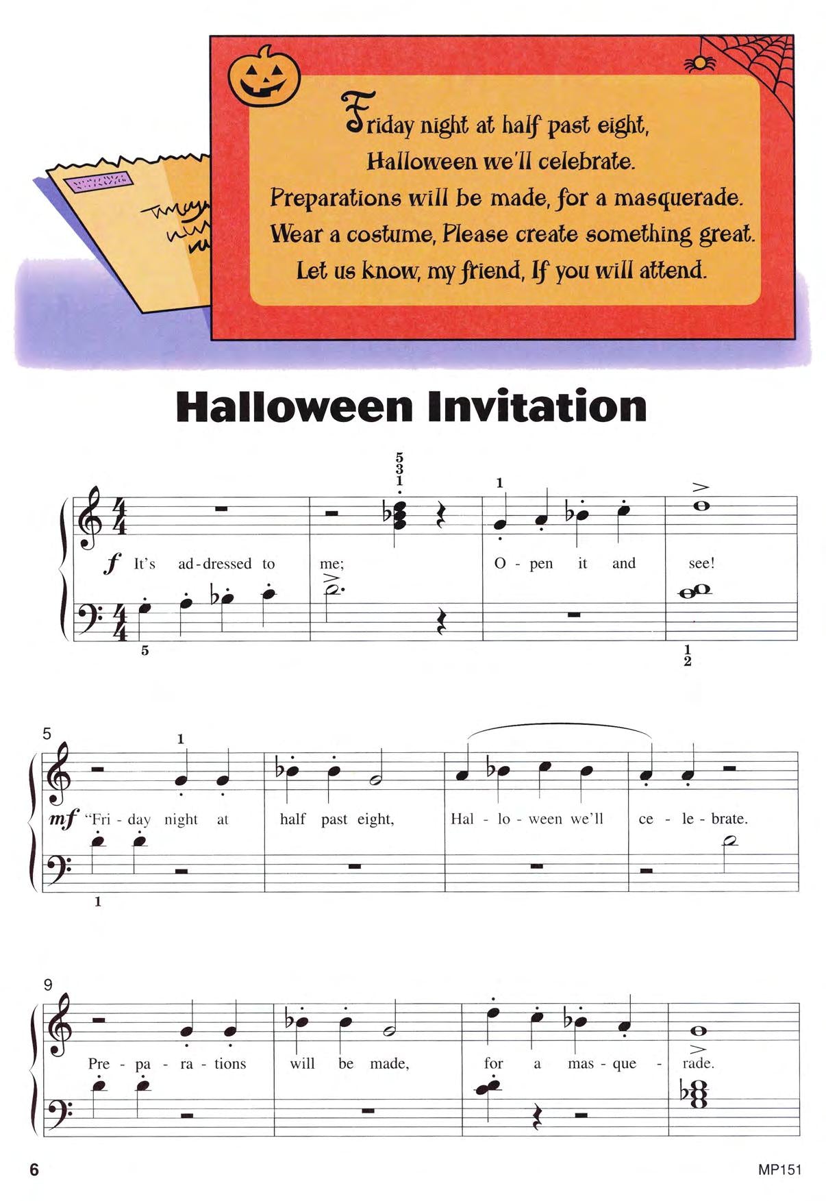 Piano Town Halloween, Level 1