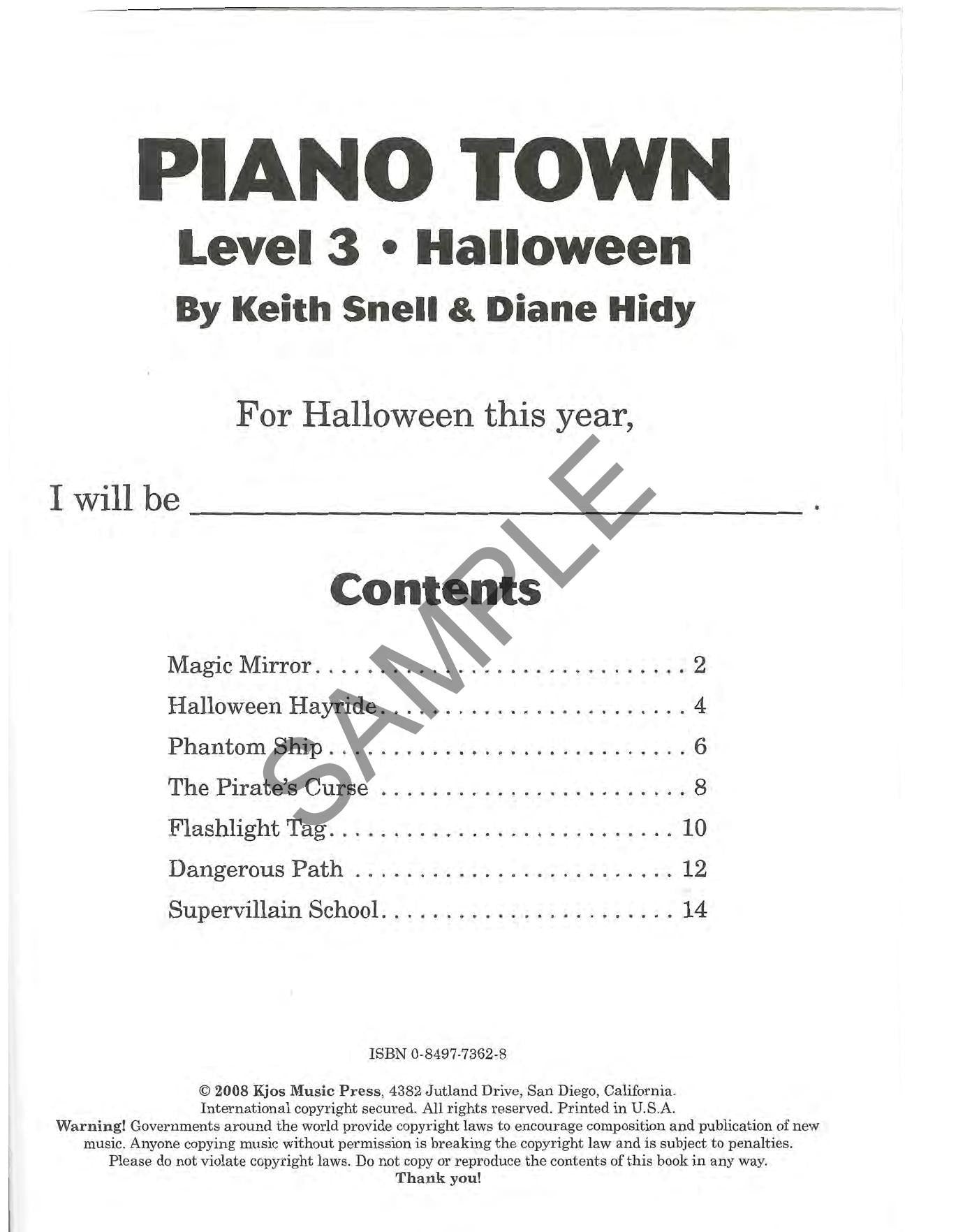 Piano Town Halloween, Level 3