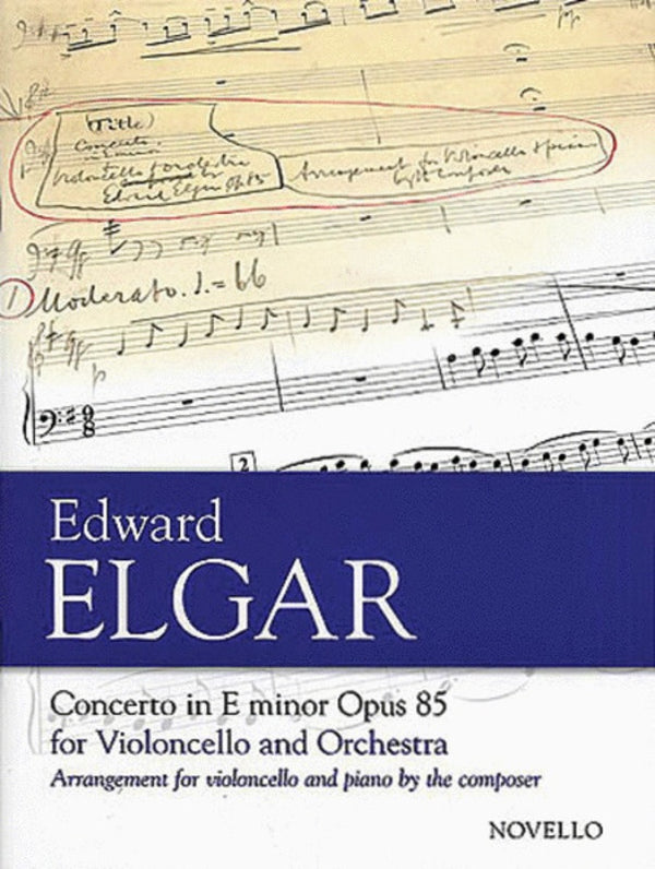 Elgar: Concerto in E minor Op. 85 for Cello & Piano