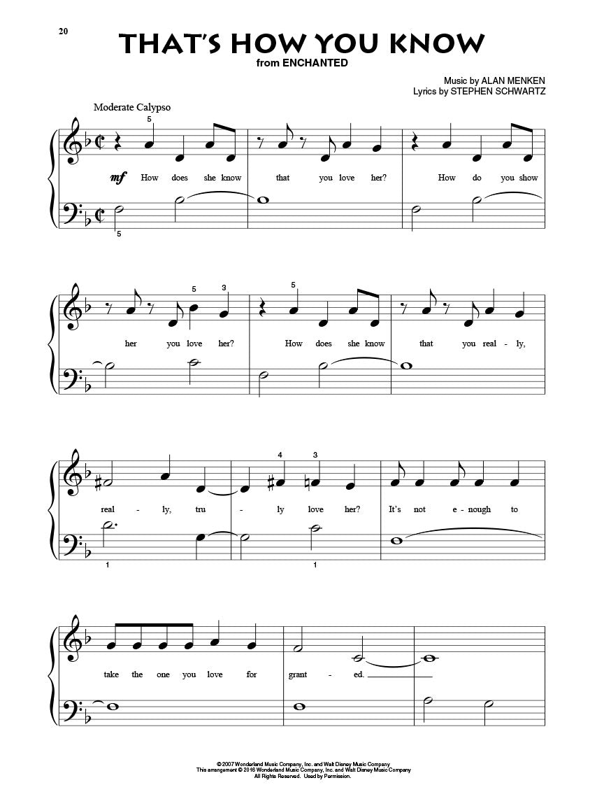 Contemporary Disney Solos for Beginning Piano Solo