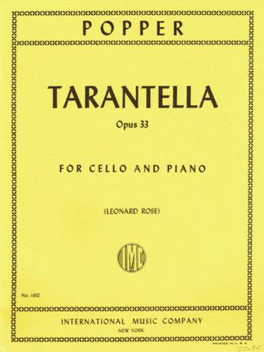 Popper: Tarantella Op. 33 for Cello & Piano