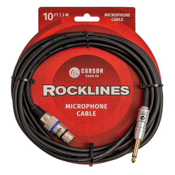Carson Rocklines Microphone Cable, XLR - Jack