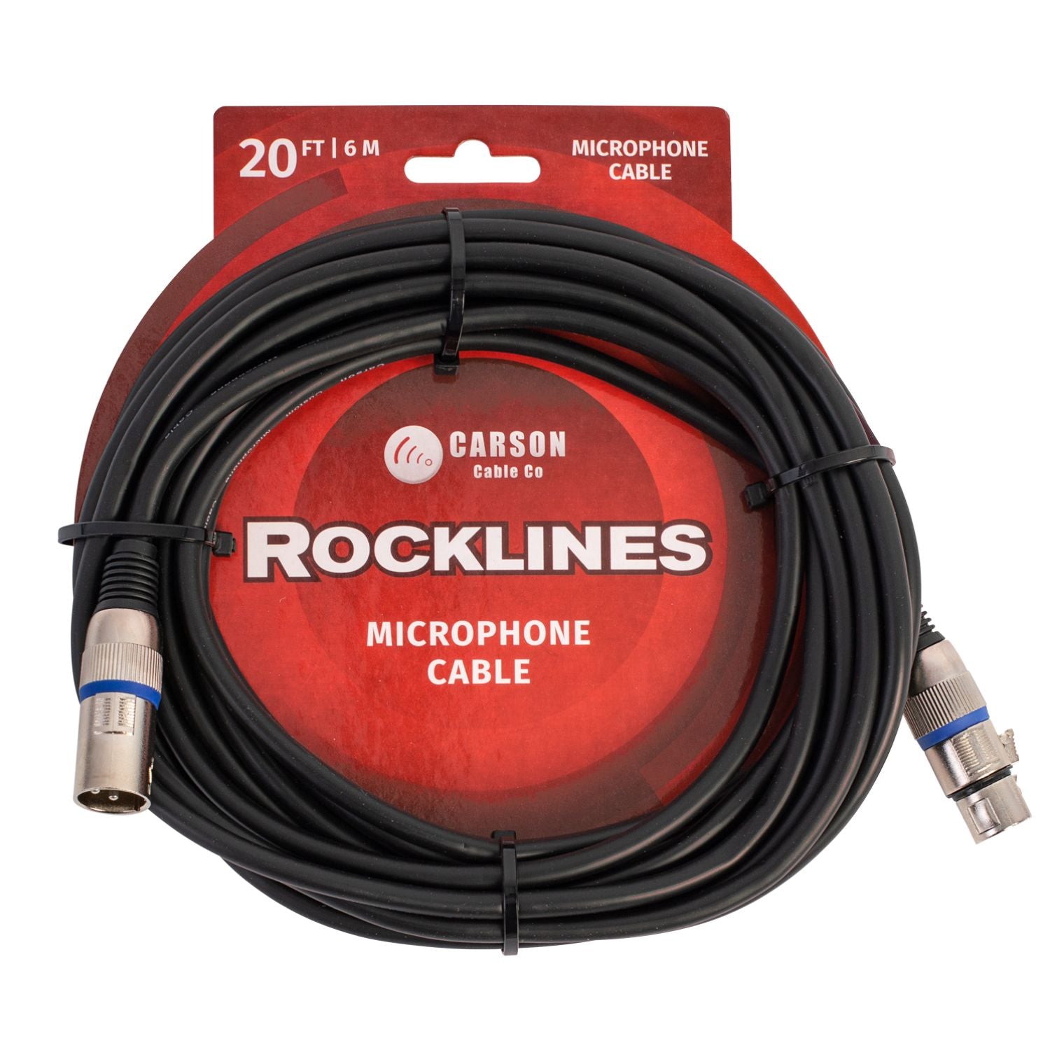 Carson Rocklines Microphone Cable, XLR - XLR