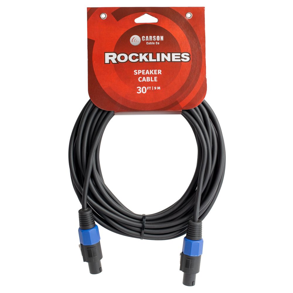 Carson Rocklines Speaker Cable, Speakon to Speakon