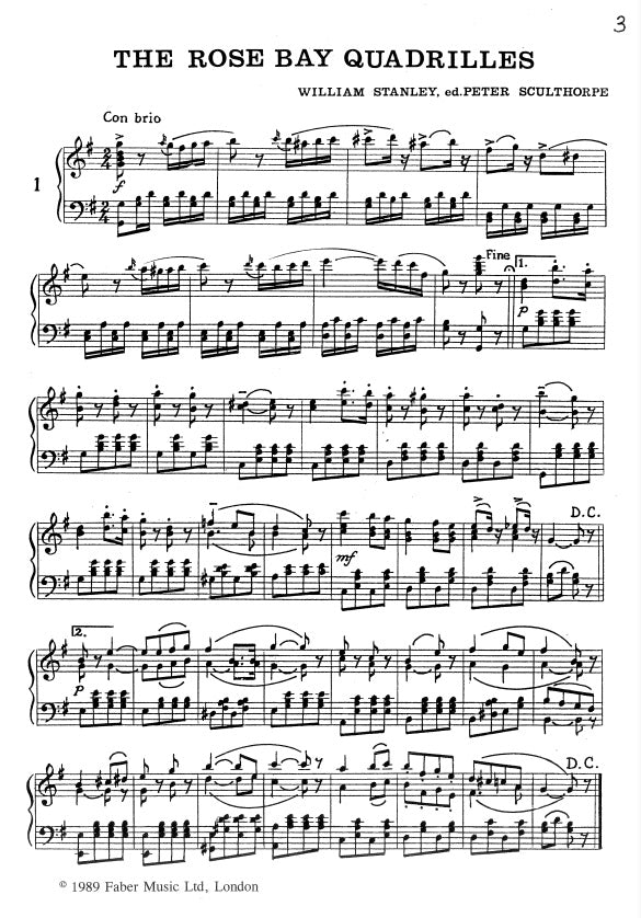 Sculthorpe: The Rose Bay Quadrilles (Piano Solo)