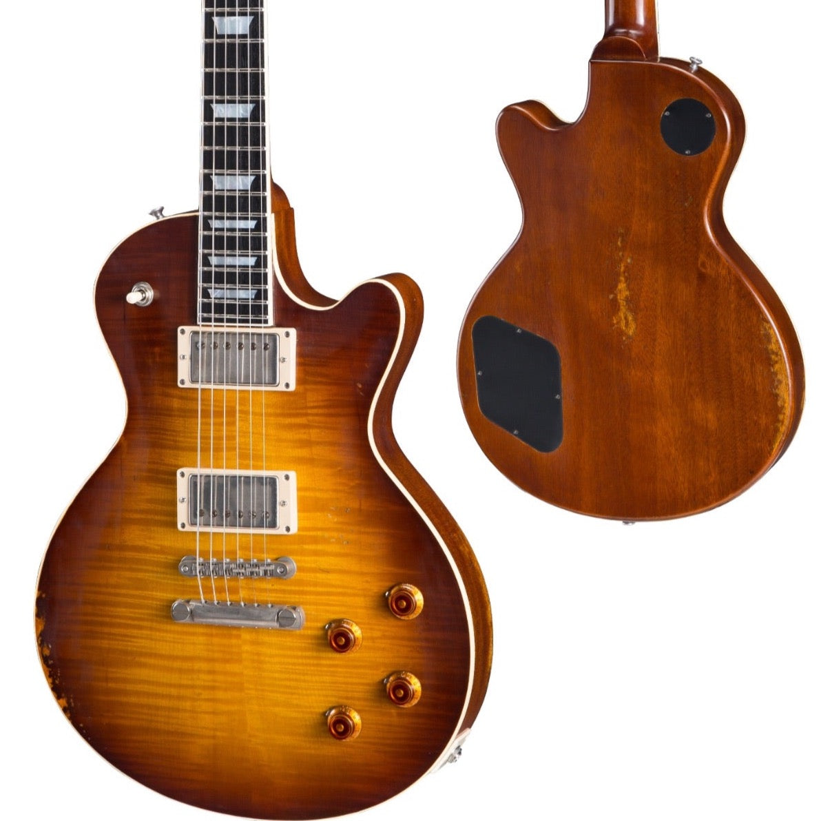 Eastman SB59 Solid Body Electric Guitar in Vintage Goldburst incl Hard Case