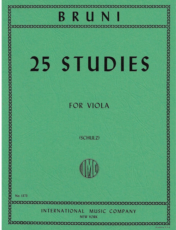 Bruni: 25 Studies for Viola