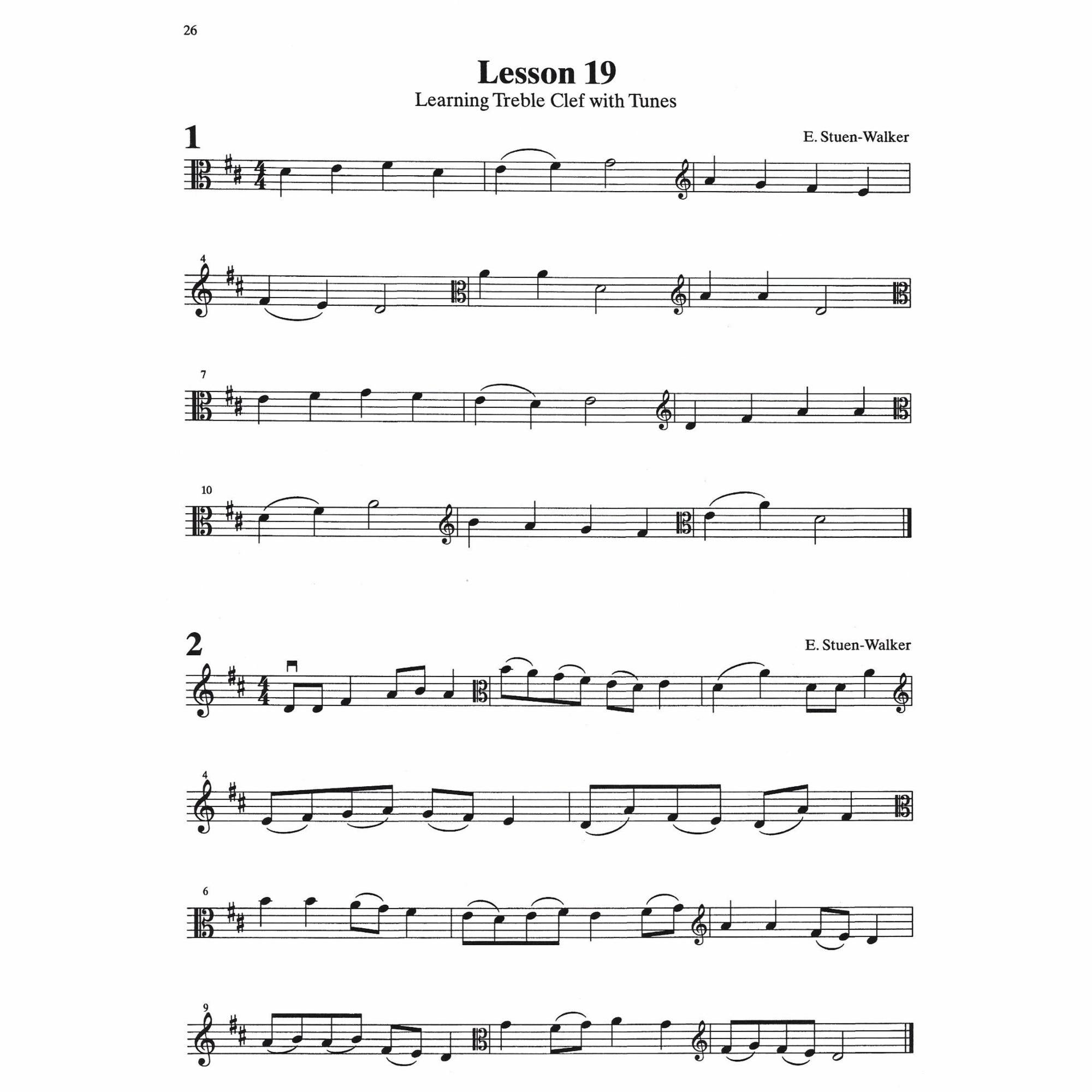 Treble Clef for Violists