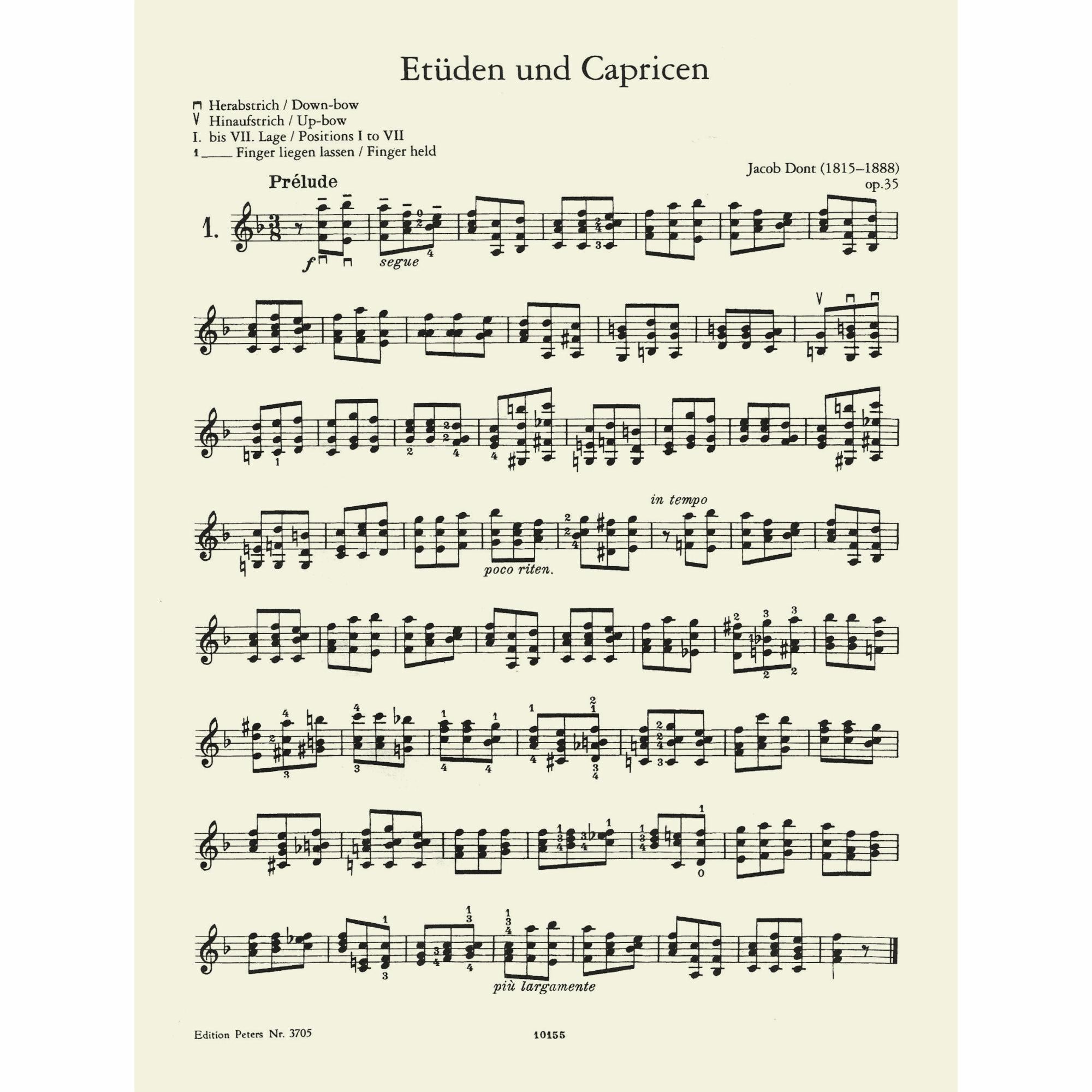 Dont: Studies and Caprices, Op. 35