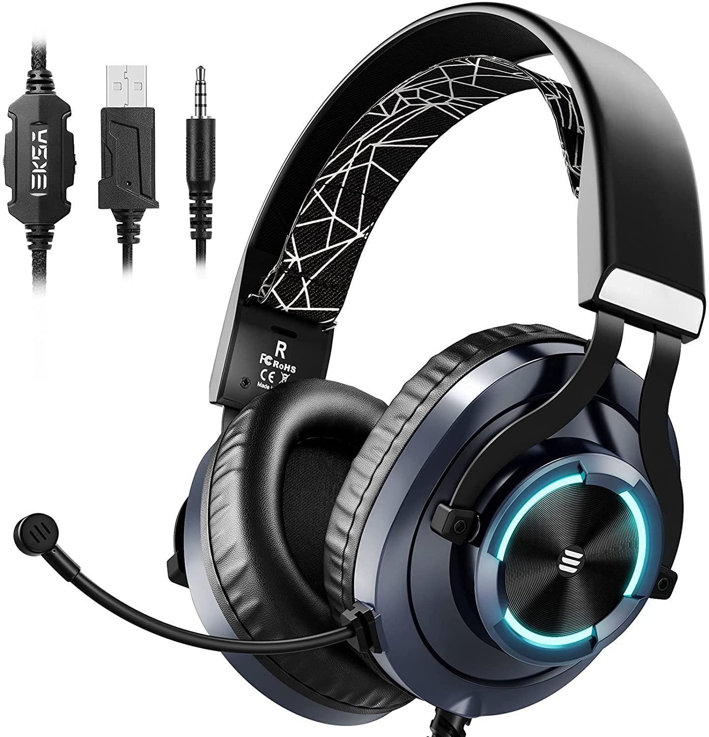 EKSA E3000 Wired Gaming Headset with RGB light