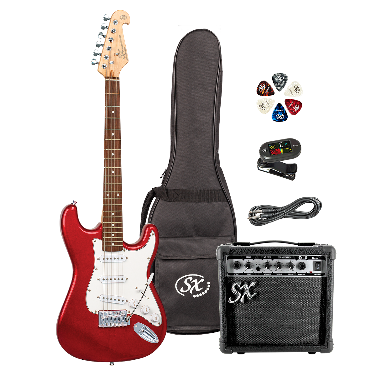 SX Beginners ¾ Size Electric Guitar & Amp Pack
