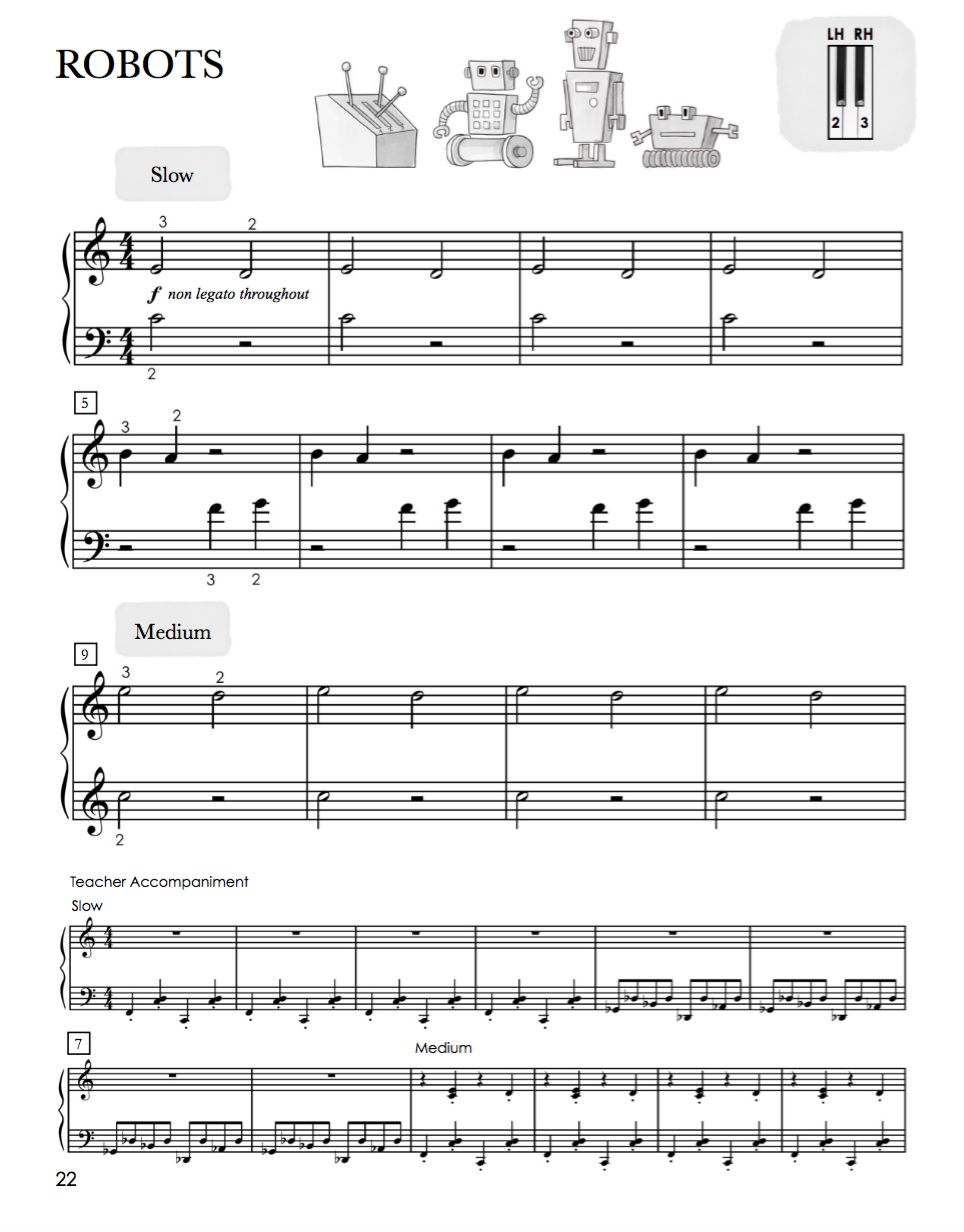 Piano Safari Pattern Pieces 1