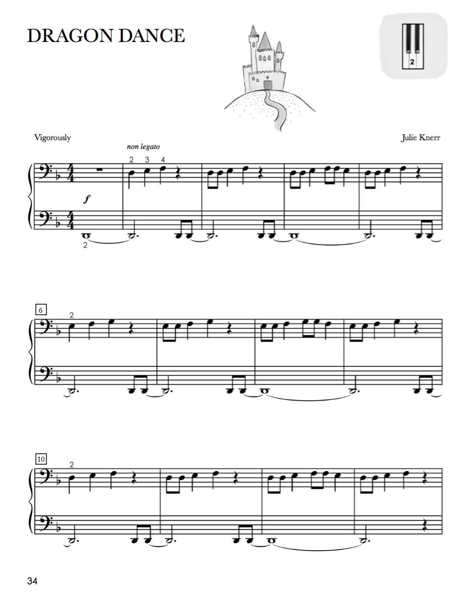 Piano Safari Pattern Pieces 1