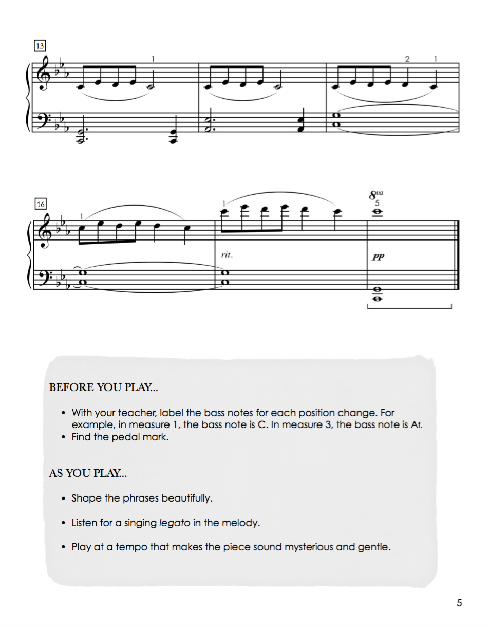 Piano Safari Pattern Pieces 2