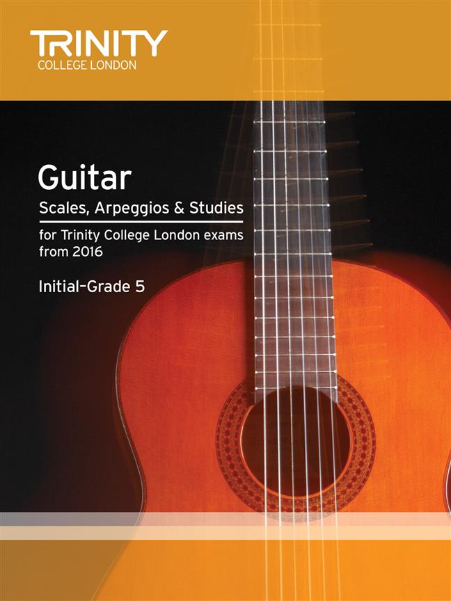 Trinity Guitar Scales Initial-Grade 5 from 2016
