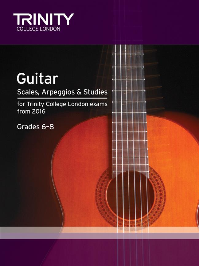 Trinity Guitar Scales & Arpeggios Grade 6-8 from 2016