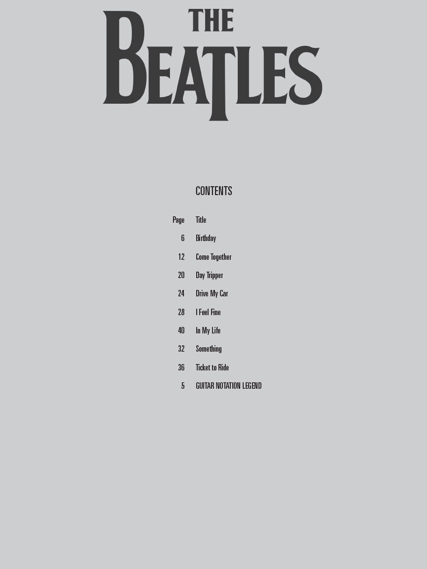 The Beatles Guitar Play-Along