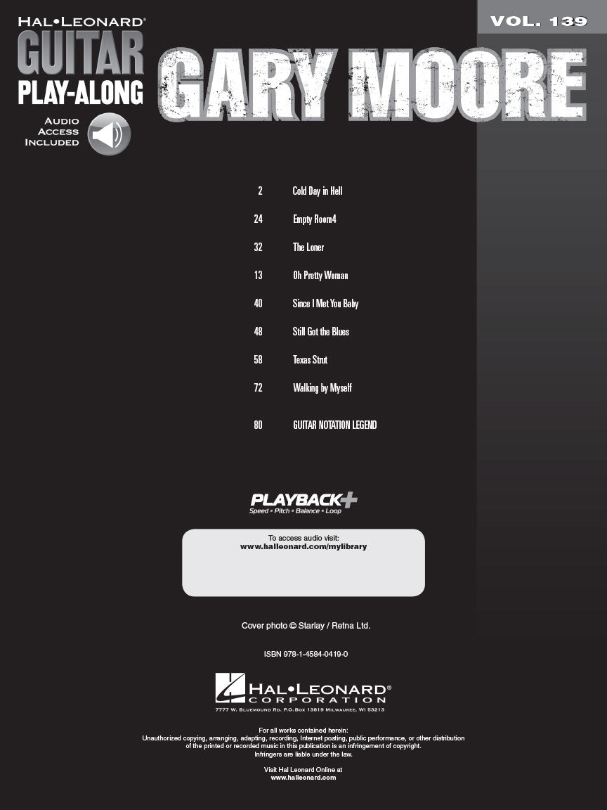 Gary Moore Guitar Play-Along