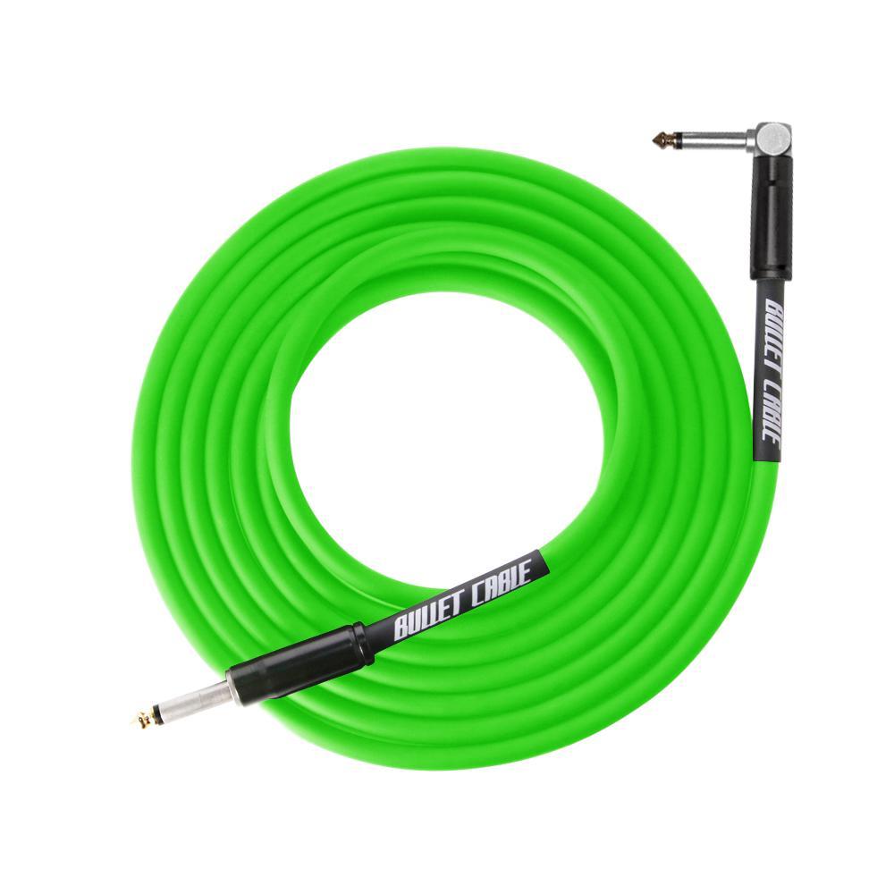 BULLET CABLE 10' GREEN THUNDER GUITAR CABLE - Bullet Cable