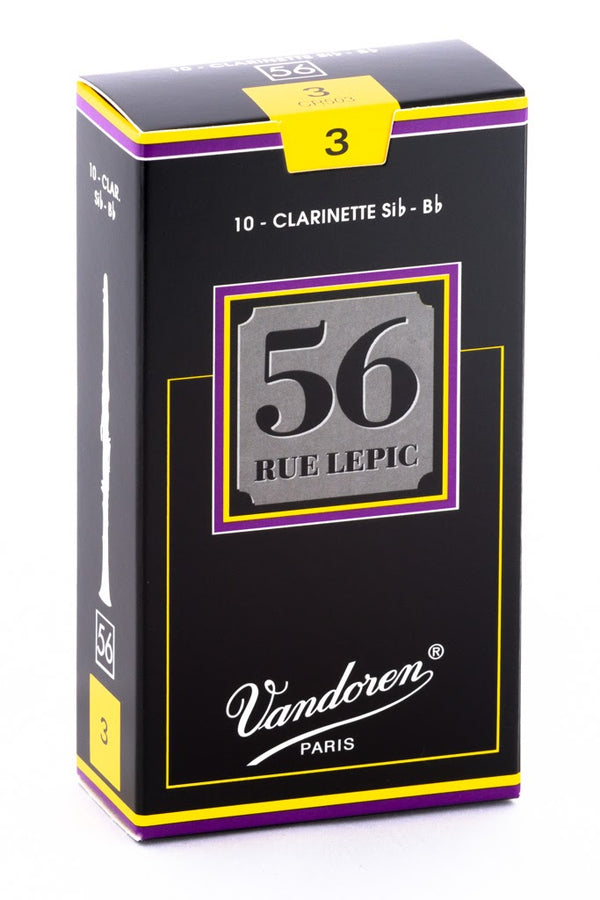 Vandoren B Flat Clarinet Reed 56 Rue Lepic 10 Pack