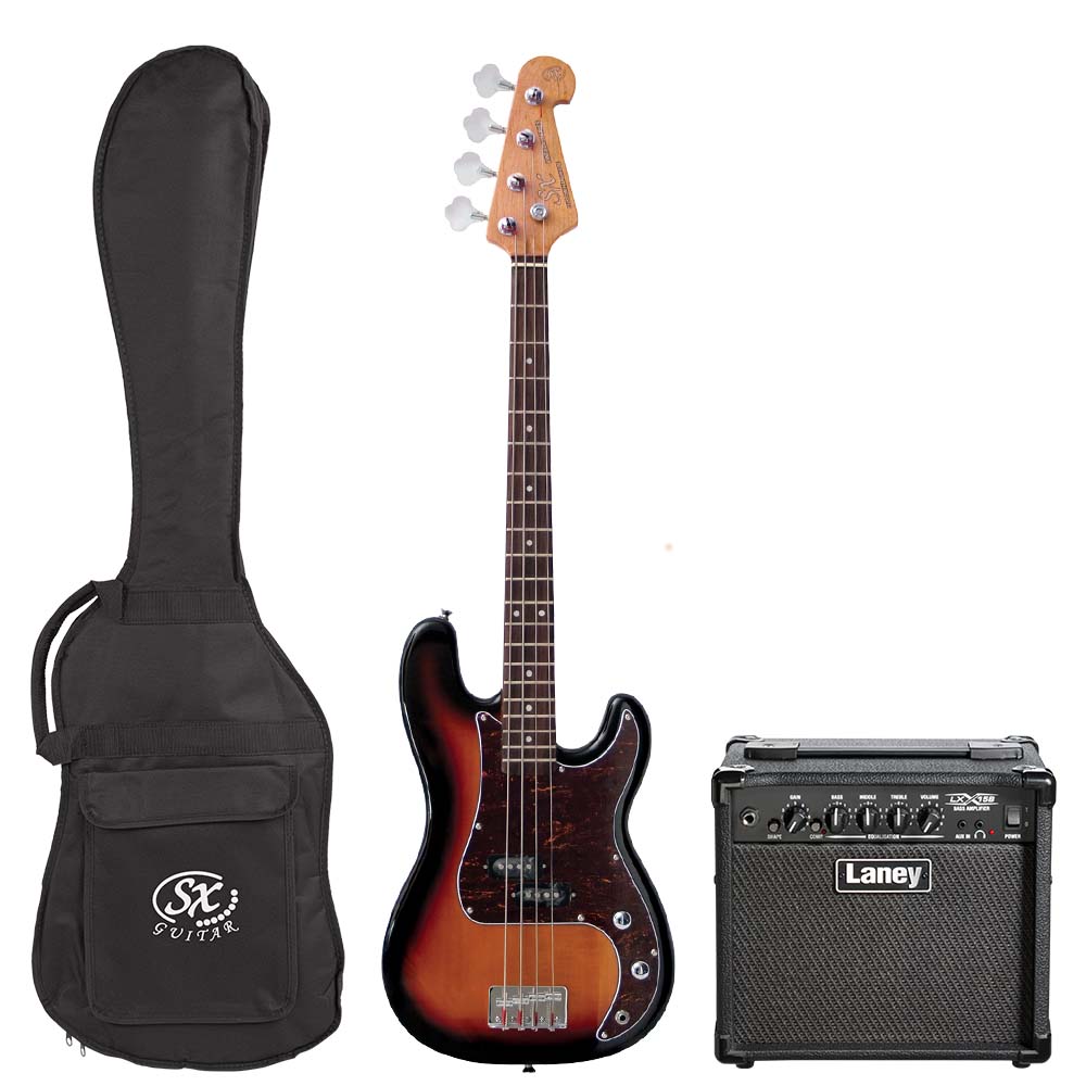 SX / Laney ¾ Size Bass Guitar & Amp Package