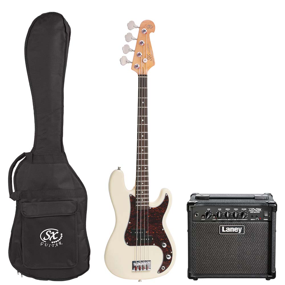 SX / Laney ¾ Size Bass Guitar & Amp Package
