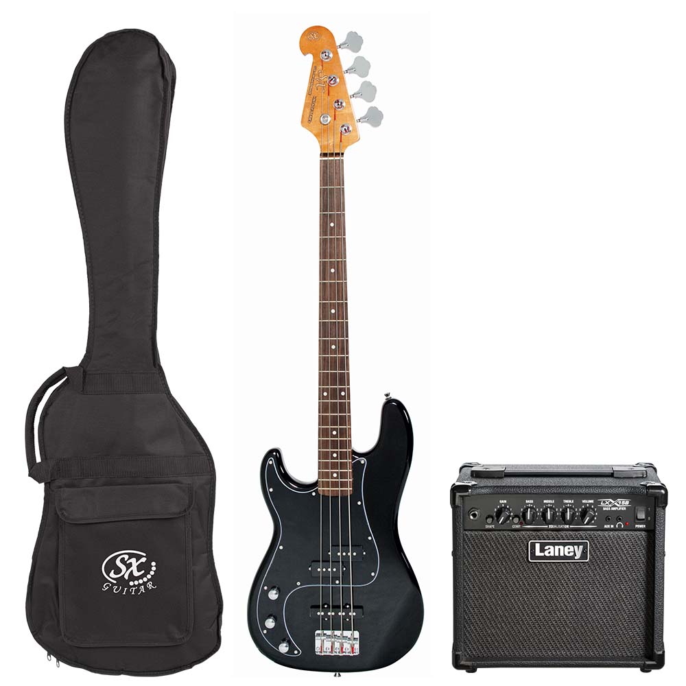 SX / Laney Bass Guitar & Amp Package