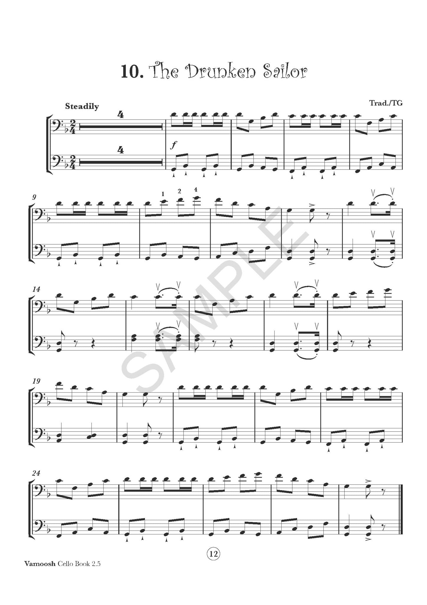 Vamoosh Cello Book 2.5