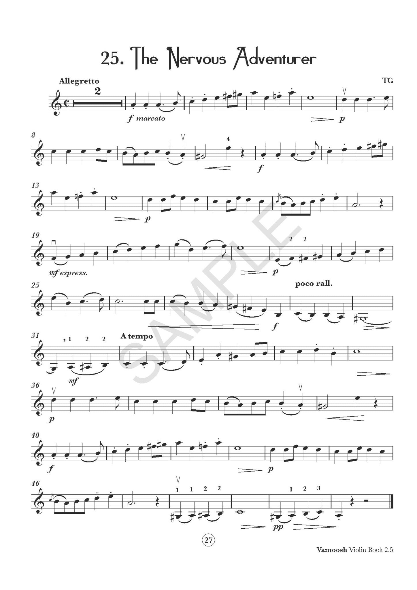 Vamoosh Violin Book 2.5