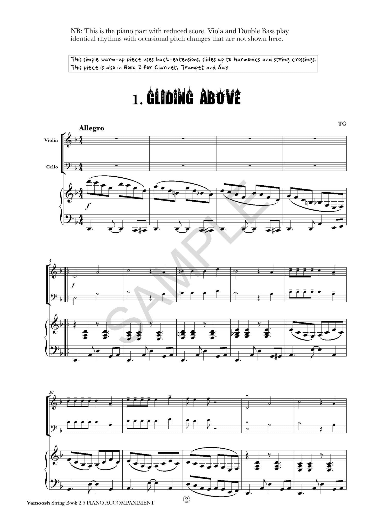Vamoosh String Book 2.5 Piano Accompaniments