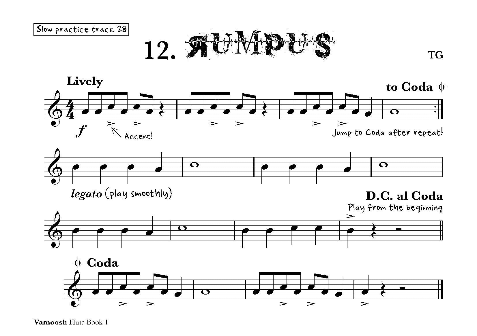 Vamoosh Flute Book 1