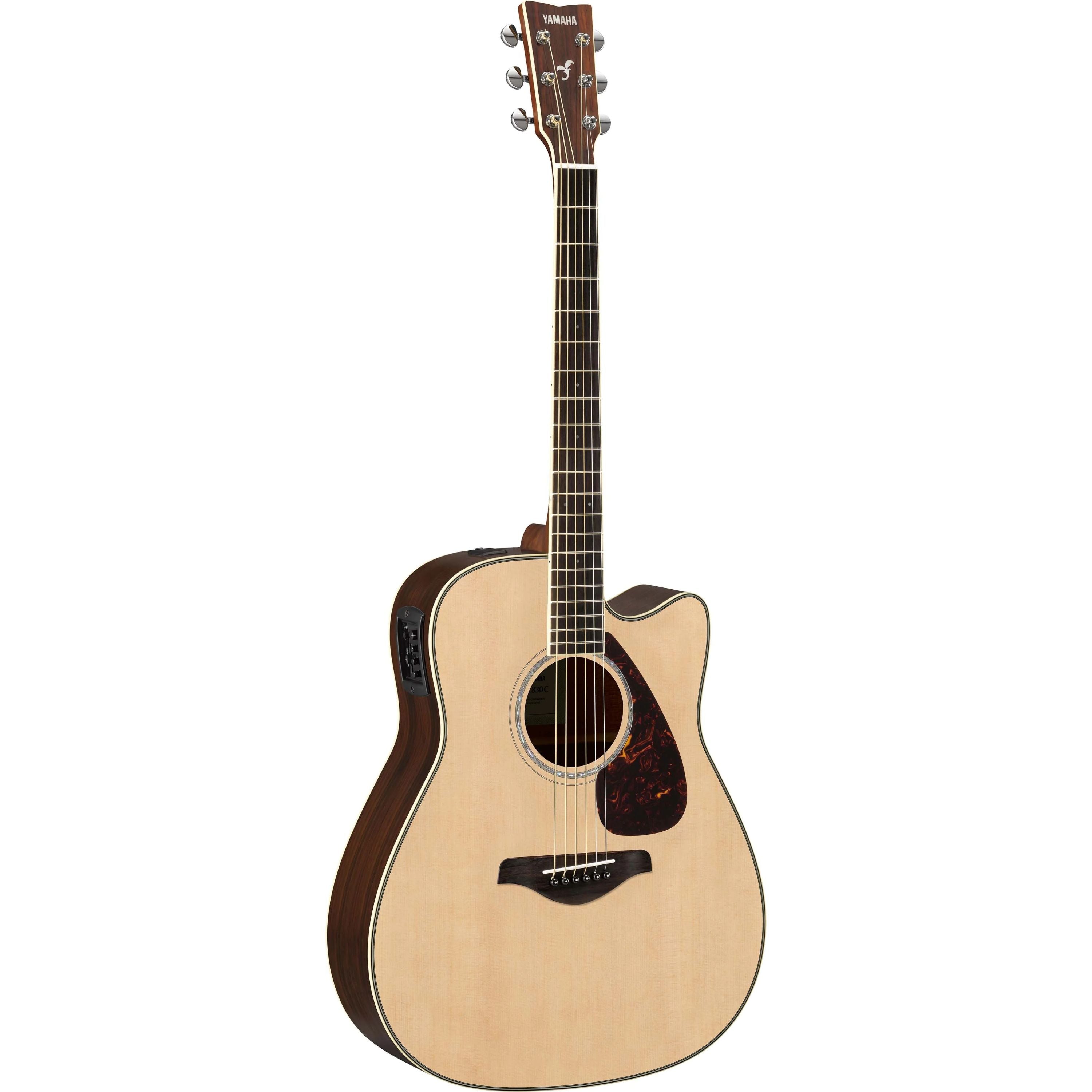 Yamaha FGX830C Acoustic-Electric Folk Guitar, Natural